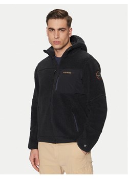 Napapijri Polar Yupik NP0A4GNS Czarny Regular Fit ze sklepu MODIVO w kategorii Bluzy męskie - zdjęcie 183945581