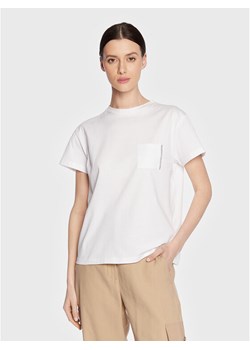 Fabiana Filippi T-Shirt JEDP04W108 Biały Regular Fit ze sklepu MODIVO w kategorii Bluzki damskie - zdjęcie 183945603