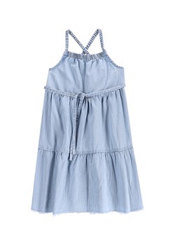 Coccodrillo Sukienka jeansowa WC5128302HGK Błękitny Relaxed Fit ze sklepu MODIVO w kategorii Sukienki dziewczęce - zdjęcie 183945750