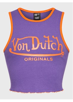 Von Dutch Top Ashley 6 231 043 Fioletowy Slim Fit ze sklepu MODIVO w kategorii Bluzki damskie - zdjęcie 183945892