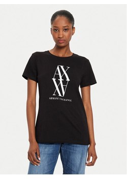 Armani Exchange T-Shirt 6DYT04 YJG3Z 1200 Czarny Regular Fit ze sklepu MODIVO w kategorii Bluzki damskie - zdjęcie 183945951