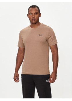 EA7 Emporio Armani T-Shirt 8NPT25 PJVPZ 1745 Beżowy Regular Fit ze sklepu MODIVO w kategorii T-shirty męskie - zdjęcie 183946091