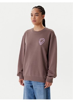 HUGO Bluza 50545052 Brązowy Oversize ze sklepu MODIVO w kategorii Bluzy damskie - zdjęcie 183946124