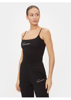 Guess Top Signature V4RP06 J1314 Czarny Regular Fit ze sklepu MODIVO w kategorii Bluzki damskie - zdjęcie 183946151