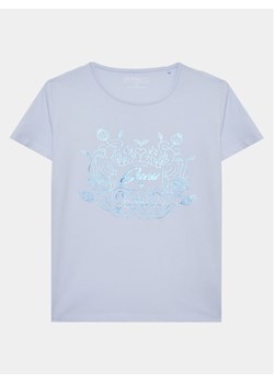 Guess T-Shirt J3GI20 K6YW1 Niebieski Regular Fit ze sklepu MODIVO w kategorii Bluzki dziewczęce - zdjęcie 183946160