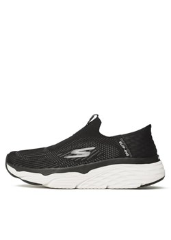 Skechers Buty do biegania Max Cushioning Elite 220389/BKW Czarny ze sklepu MODIVO w kategorii Buty sportowe męskie - zdjęcie 183946182