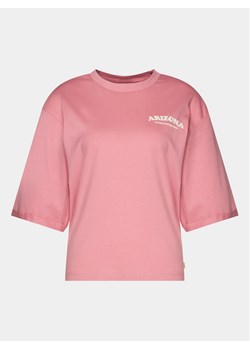 Outhorn T-Shirt OTHAW23TTSHF0927 Różowy Regular Fit ze sklepu MODIVO w kategorii Bluzki damskie - zdjęcie 183946214