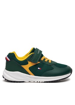 Tommy Hilfiger Sneakersy T1B9-33666-1756B S Zielony ze sklepu MODIVO w kategorii Buty sportowe dziecięce - zdjęcie 183946302