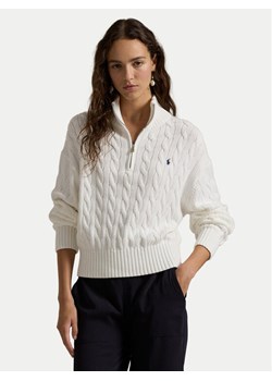 Polo Ralph Lauren Sweter 211963467 Biały Relaxed Fit ze sklepu MODIVO w kategorii Swetry damskie - zdjęcie 183946351