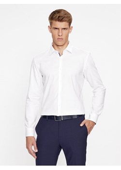 Hugo Koszula Koey 50500210 Biały Slim Fit ze sklepu MODIVO w kategorii Koszule męskie - zdjęcie 183946440