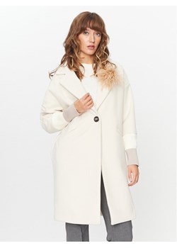 Maryley Płaszcz przejściowy 23IB148/M11/5CVA Beżowy Regular Fit ze sklepu MODIVO w kategorii Płaszcze damskie - zdjęcie 183946490