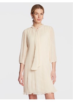 DKNY Sukienka codzienna DD2G3770 Écru Relaxed Fit ze sklepu MODIVO w kategorii Sukienki - zdjęcie 183946514