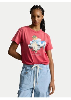 Polo Ralph Lauren T-Shirt 211935590001 Czerwony Regular Fit ze sklepu MODIVO w kategorii Bluzki damskie - zdjęcie 183946523