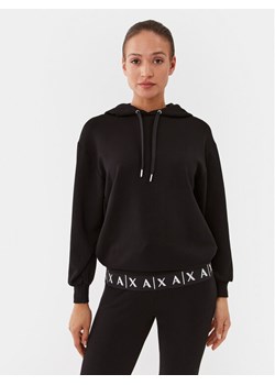 Armani Exchange Bluza 6RYM61 YJEGZ 1200 Czarny Regular Fit ze sklepu MODIVO w kategorii Bluzy damskie - zdjęcie 183946532