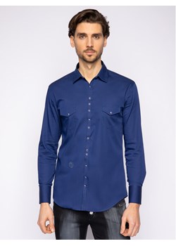 Rage Age Koszula Deep Blue Granatowy Slim Fit ze sklepu MODIVO w kategorii Koszule męskie - zdjęcie 183946643