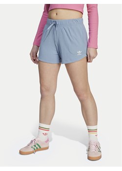 adidas Szorty sportowe JX2776 Błękitny Loose Fit ze sklepu MODIVO w kategorii Spodenki dziewczęce - zdjęcie 183946651