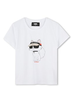 Karl Lagerfeld Kids T-Shirt Z30492 S Biały Regular Fit ze sklepu MODIVO w kategorii T-shirty chłopięce - zdjęcie 183946823