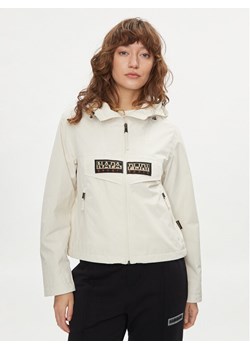 Napapijri Kurtka przejściowa Rainforest NP0A4HTR Écru Regular Fit ze sklepu MODIVO w kategorii Kurtki damskie - zdjęcie 183946824
