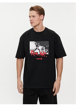 Hugo T-Shirt Domenade 50504871 Czarny Oversize ze sklepu MODIVO w kategorii T-shirty męskie - zdjęcie 183946882