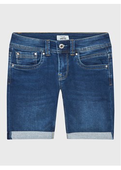 Pepe Jeans Szorty jeansowe Tracker Short PB800696JS0 Niebieski Slim Fit ze sklepu MODIVO w kategorii Spodenki chłopięce - zdjęcie 183946950