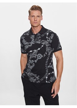 Versace Jeans Couture Polo 75GAG6S0 Czarny Regular Fit ze sklepu MODIVO w kategorii T-shirty męskie - zdjęcie 183946964