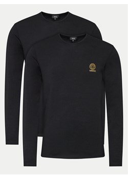 Versace Komplet 2 longsleeve AU10197 Czarny Slim Fit ze sklepu MODIVO w kategorii T-shirty męskie - zdjęcie 183947070