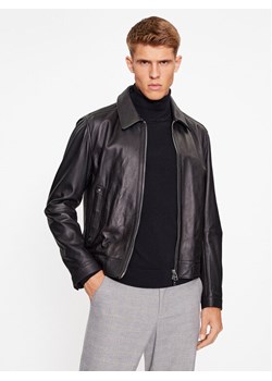 Boss Kurtka skórzana Mapson3 50499425 Czarny Regular Fit ze sklepu MODIVO w kategorii Kurtki męskie - zdjęcie 183947112