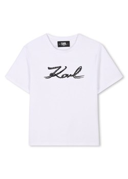 Karl Lagerfeld Kids T-Shirt Z30485 D Biały Regular Fit ze sklepu MODIVO w kategorii T-shirty chłopięce - zdjęcie 183947164