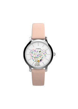 Timex Zegarek Timex x Peanuts® TW2W85100 Srebrny ze sklepu MODIVO w kategorii Zegarki - zdjęcie 183947181