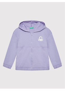 United Colors Of Benetton Bluza 3GNSC500O Fioletowy Regular Fit ze sklepu MODIVO w kategorii Bluzy dziewczęce - zdjęcie 183947191