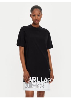 Karl Lagerfeld Jeans Sukienka codzienna 245J1311 Czarny Regular Fit ze sklepu MODIVO w kategorii Sukienki - zdjęcie 183947192
