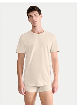 Sloggi T-Shirt 10215508 Beżowy Regular Fit ze sklepu MODIVO w kategorii T-shirty męskie - zdjęcie 183947210