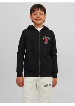 Jack&Jones Junior Bluza 12218049 Czarny Regular Fit ze sklepu MODIVO w kategorii Bluzy chłopięce - zdjęcie 183947211