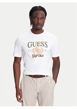 Guess T-Shirt M5YI22 K8FQ4 Biały Regular Fit ze sklepu MODIVO w kategorii T-shirty męskie - zdjęcie 183947232