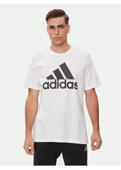 adidas T-Shirt Essentials Single Jersey Big Logo T-Shirt IC9349 Biały Regular Fit ze sklepu MODIVO w kategorii T-shirty męskie - zdjęcie 183947282