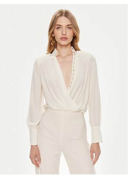 Elisabetta Franchi Body CB-008-42E2-4163 Biały Regular Fit ze sklepu MODIVO w kategorii Bluzki damskie - zdjęcie 183947340
