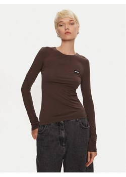 ROTATE Bluzka Zildu 113132573 Brązowy Regular Fit ze sklepu MODIVO w kategorii Bluzki damskie - zdjęcie 183947354