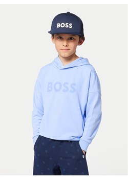 BOSS Bluza J52028 D Błękitny Loose Fit ze sklepu MODIVO w kategorii Bluzy chłopięce - zdjęcie 183947374