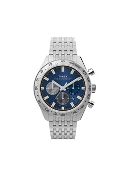 Timex Zegarek Waterbury TW2Y18500 Srebrny ze sklepu MODIVO w kategorii Zegarki - zdjęcie 183947440