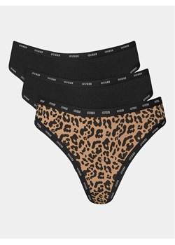 Guess Komplet 3 par fig brazylijskich Basic Brazil O4GG24 K6YW1 Czarny ze sklepu MODIVO w kategorii Majtki damskie - zdjęcie 183947693