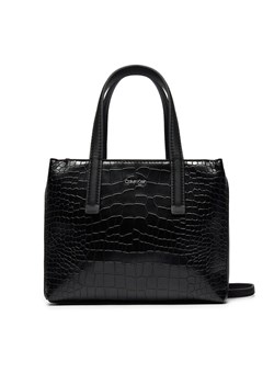 Calvin Klein Torebka Ck Must Mini Tote_Croco K60K612163 Czarny ze sklepu MODIVO w kategorii Kuferki - zdjęcie 183947794