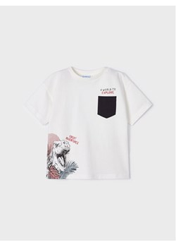 Mayoral T-Shirt 3005 Biały Regular Fit ze sklepu MODIVO w kategorii Bluzki dziewczęce - zdjęcie 183947800