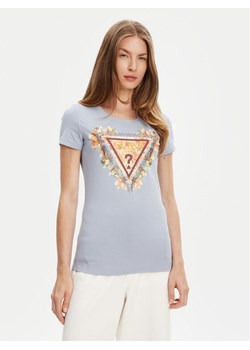 Guess T-Shirt W5YI08 J1314 Niebieski Regular Fit ze sklepu MODIVO w kategorii Bluzki damskie - zdjęcie 183947844