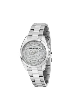 KARL LAGERFELD Zegarek R0553101509 Srebrny ze sklepu MODIVO w kategorii Zegarki - zdjęcie 183947862