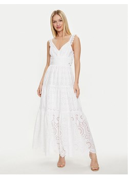 Guess Sukienka letnia Sl Palma Long W4GK46 WG571 Biały Regular Fit ze sklepu MODIVO w kategorii Sukienki - zdjęcie 183947902