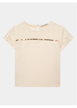 Mayoral T-Shirt 3066 Beżowy Regular Fit ze sklepu MODIVO w kategorii Bluzki dziewczęce - zdjęcie 183947923