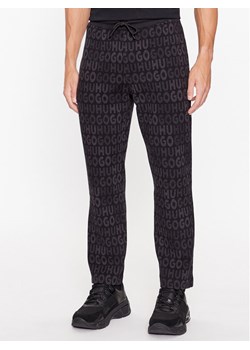 Hugo Spodnie dresowe Dleets 50496635 Czarny Regular Fit ze sklepu MODIVO w kategorii Spodnie męskie - zdjęcie 183947960