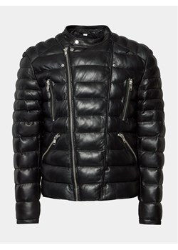 Serge Pariente Kurtka skórzana Gladiator Doudoune Czarny Slim Fit ze sklepu MODIVO w kategorii Kurtki męskie - zdjęcie 183947984