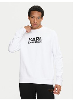 KARL LAGERFELD Bluza 705091 544917 Biały Regular Fit ze sklepu MODIVO w kategorii Bluzy męskie - zdjęcie 183948090