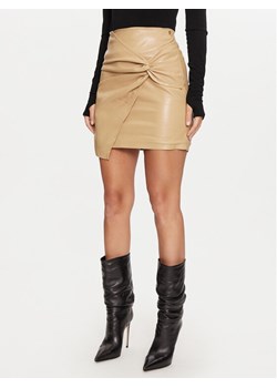 Guess Spódnica z imitacji skóry Laure W4BD61 WGIK0 Beżowy Slim Fit ze sklepu MODIVO w kategorii Spódnice - zdjęcie 183948093